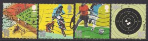 GB 2010 QE2 1st x 4 Olympics & Paralympics used SG 3098-99-00-04 ( G504 )