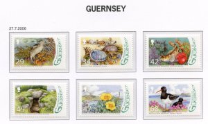 Guernsey 2006 Wetland Set SG1123/1128 Unmounted Mint