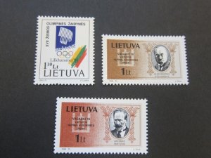 Lithuania 1994 Sc 478-80 set MNH