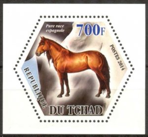 Chad 2014 Horses (1) MNH Cinderella !