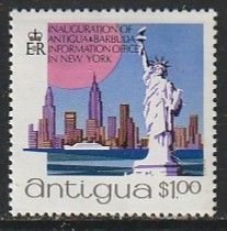 1972 Antigua - Sc 303 - MH VF - 1 single - Statue of Liberty