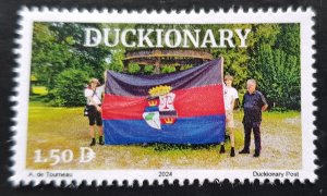 DUCKIONARY POST - 2024 - Largest Flag - Perf Single Stamp - Mint Never Hinged