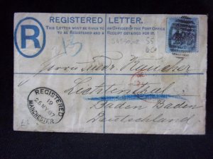 QUEEN VICTORIA 21/2d 'S S & Co' PERFIN USED ON COVER