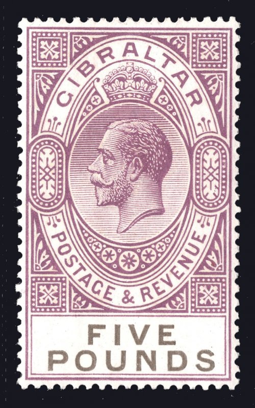 MOMEN: GIBRALTAR SG #108 MINT OG NH £1,600++ LOT #67045*