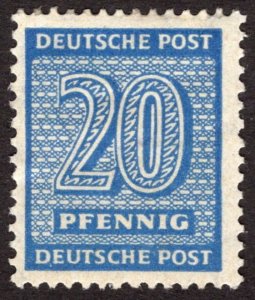 1945, Germany, West Saxony, 20pf, MH, Sc 14N9