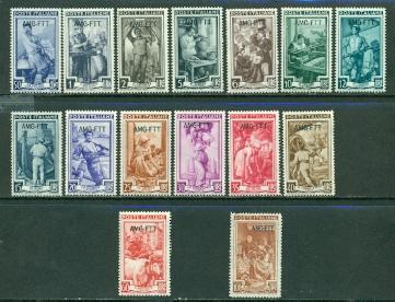 Trieste #90//108  Mint  F-VF NH  Scott $35.15  Missing 10...