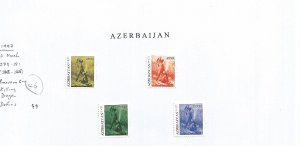 AZERBAIJAN - 1997 - Killing the Dragon - Perf 4v Set - Mint Lightly Hinged