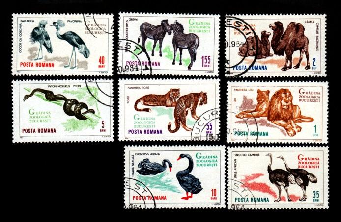 Romania # 1677-1684 Animals CTO NH!