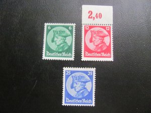 Germany 1933 MNH SC 398-400  SET VF/XF 320 EUROS (118)