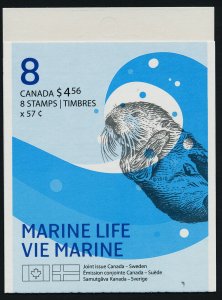 Canada 2387e Booklet Plate 1 MNH Marine life, Seal, Porpoise