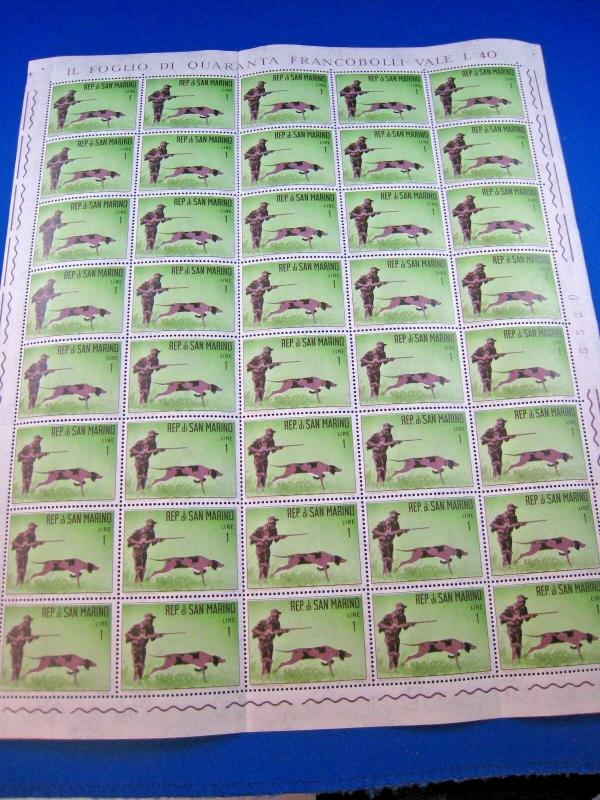 SAN MARINO  -  SCOTT #529  FULL SHEET  MNH      (gg) 