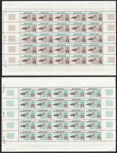 FSAT TAAF Pintails Birds 2v Full Sheets 1983 MNH SG#172-173 MI#172-173