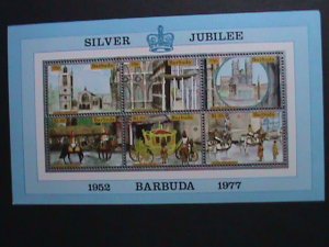 BARBUDA-1977-SILVER JUBILEE-QUEEN ELIZABETH II -MNH S/S VERY FINE