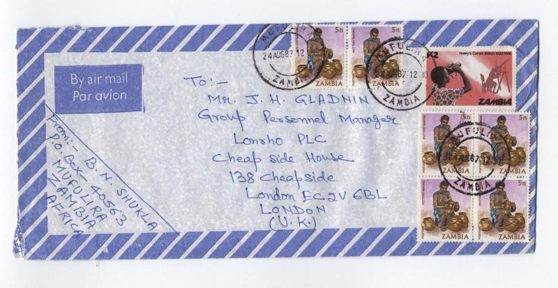 Three Zambia covers soccer, halleys comet, etc. [L.168]