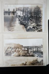 US Lot of 23 Early 20th Century Flood Disaster Photograph Cards