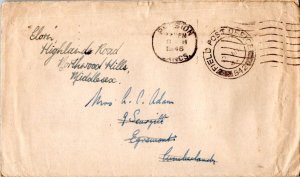 Great Britain Soldier's Free Mail 1946 Field Post Office 842, British Army of...