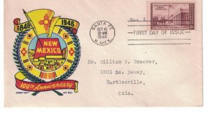 1946 FDC, #944, 3c Kearny Expedition, CC/Boll