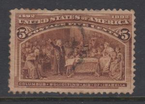 1893 Columbian Exposition 5c Sc#234 U