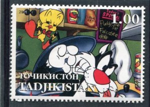 Tajikistan 2001 DISNEY BUGS BUNNY Characters 1 value Perforated Mint (NH)