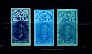 JASTAMPS: 5 Tobacco Cigarettes Stamps, different series