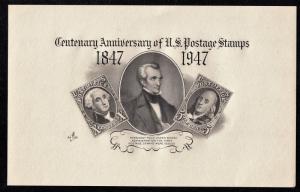 US 1947 Engraver's Card #948