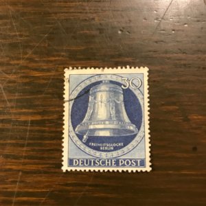 Germany Berlin SC 9N73 Used - 30pf Freedom Bell, Berlin (1) - XF/Superb