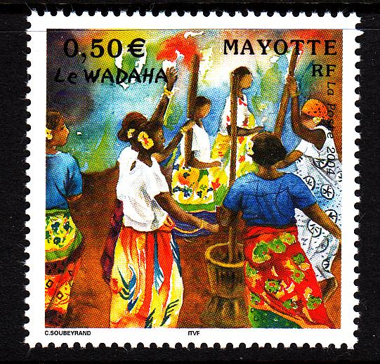 Mayotte MNH Scott #193 50c Wadaha