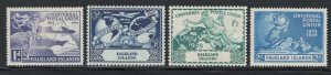 Falkland Islands 1949 UPU Omnibus Issue Scott # 103 - 106 MH