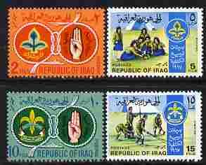 Iraq 1967 Iraqi Scouts & Guides perf set of 4 unmount...