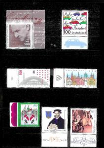 GERMANY 107 Different Mint Never Hinged Stamps Face Value=108DM+ (US$55+)