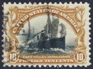 299, Used VF 10¢ Pan American - Ship - Stuart Katz
