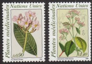 U.N. Geneva #186-7 MNH plants