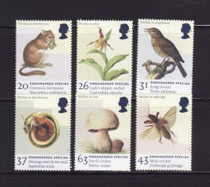 Great Britain 1785-1790 Set MNH Endangered Species (A)