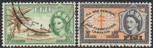 Fiji 1954 Health Stamps used