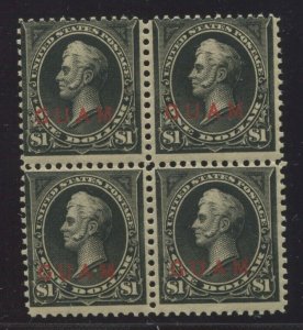 Guam 12 Overprint Mint Block of 4 Stamps  BY2074