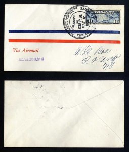 # C7 on CAM # 3 First Flight cover, St. Joseph, MO to Dalas, TX - 5-12-1926