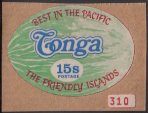 Tonga 1972 MH Sc #307 15s Watermelon Control number 310