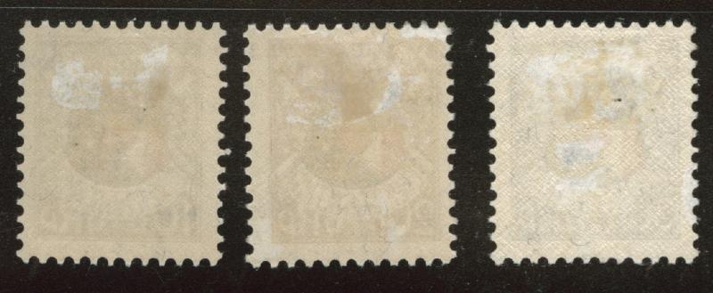 LIECHTENSTEIN Scott B4-6 MH* 1927 Semi-Postals CV$18.50 trivial thin on B5