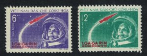 Vietnam GAGARIN World's First Manned Space Flight 2v 1961 MNH SC#160-161