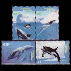 AUST.ANTARCTIC TERR. 1995 - Scott# L94-7 Whales Set of 4 NH