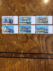 Stamps Cook Islands Scott #1119-24 nh