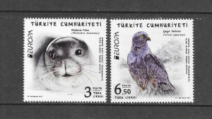 BIRDS TURKEY HARRIER & MONK SEAL 2022 ISSUE MNH