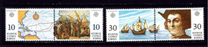 Cyprus 799a-800a MNH 1992 500th Anniv of Discovery of America