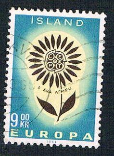 Iceland 368 Used Europa Issue 1964 (BP1999)