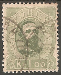 NORWAY Sc# 32 USED FVF King Oscar II