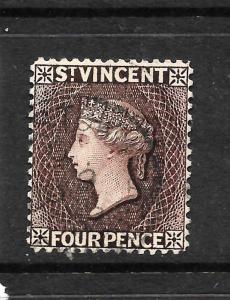 ST VINCENT  1885-93   4d    QV   FU WMK INV & REV   SG 51y