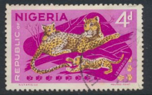 Nigeria SG 224 Sc# 261 Used Leopards imprint N.S.P & M.Co Ltd  details & scan 