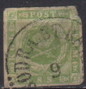 DENMARK STAMPS, 1854. Sc.#5, USED