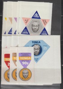 Tonga SC 424-428, C244-248, CO132-134 Mint, Never Hinged