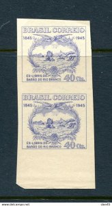 Brazil 1945 Imperf Pair  No Wmk Proof Sc 627v14039